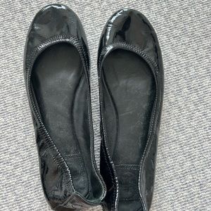 Tory Burch Black Patent Flats